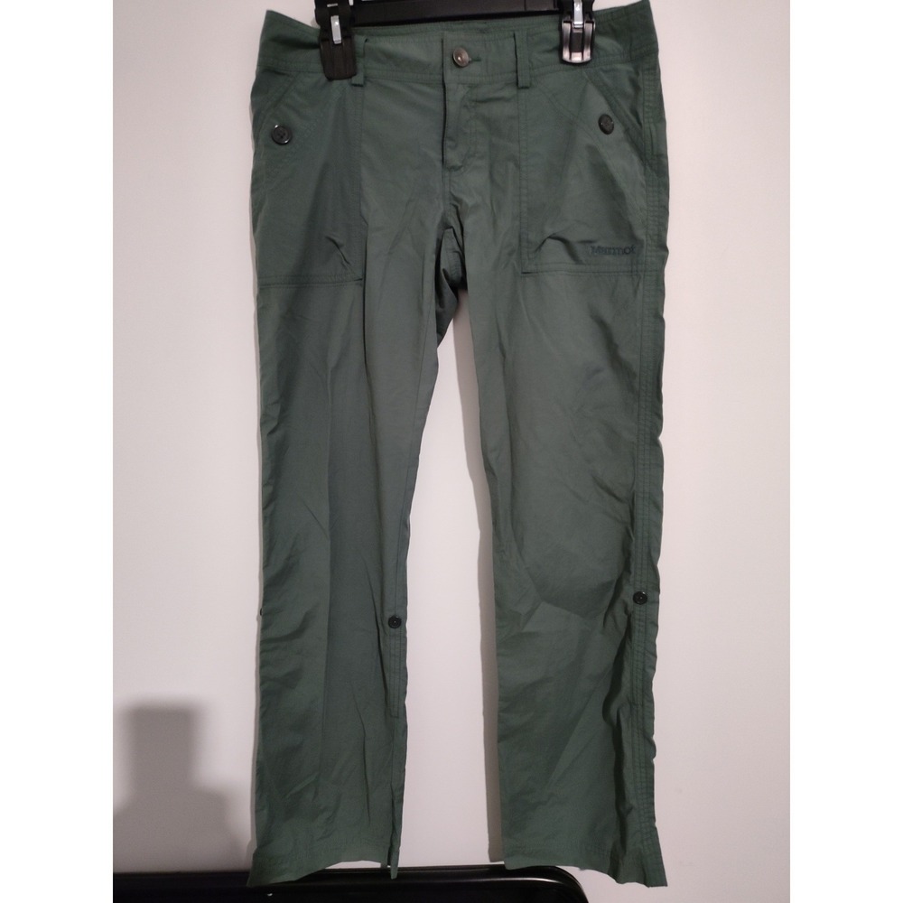 Marmot Womens Sage Green Roll Up Hiking Pants Size 8 H56630 Outdoor Capri